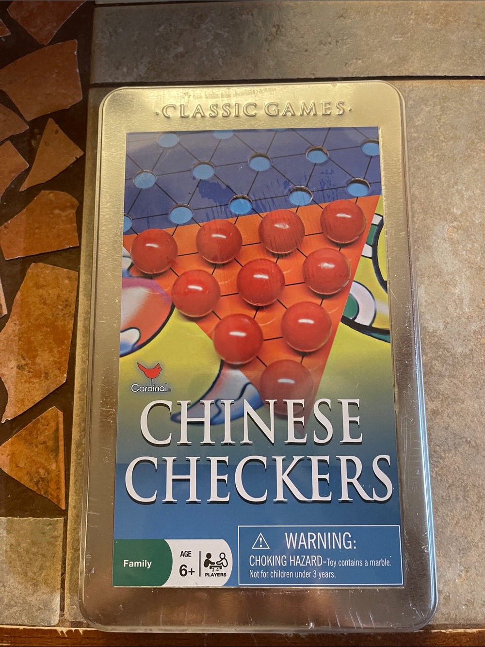 Chinese Checkers Game - Red Marbles